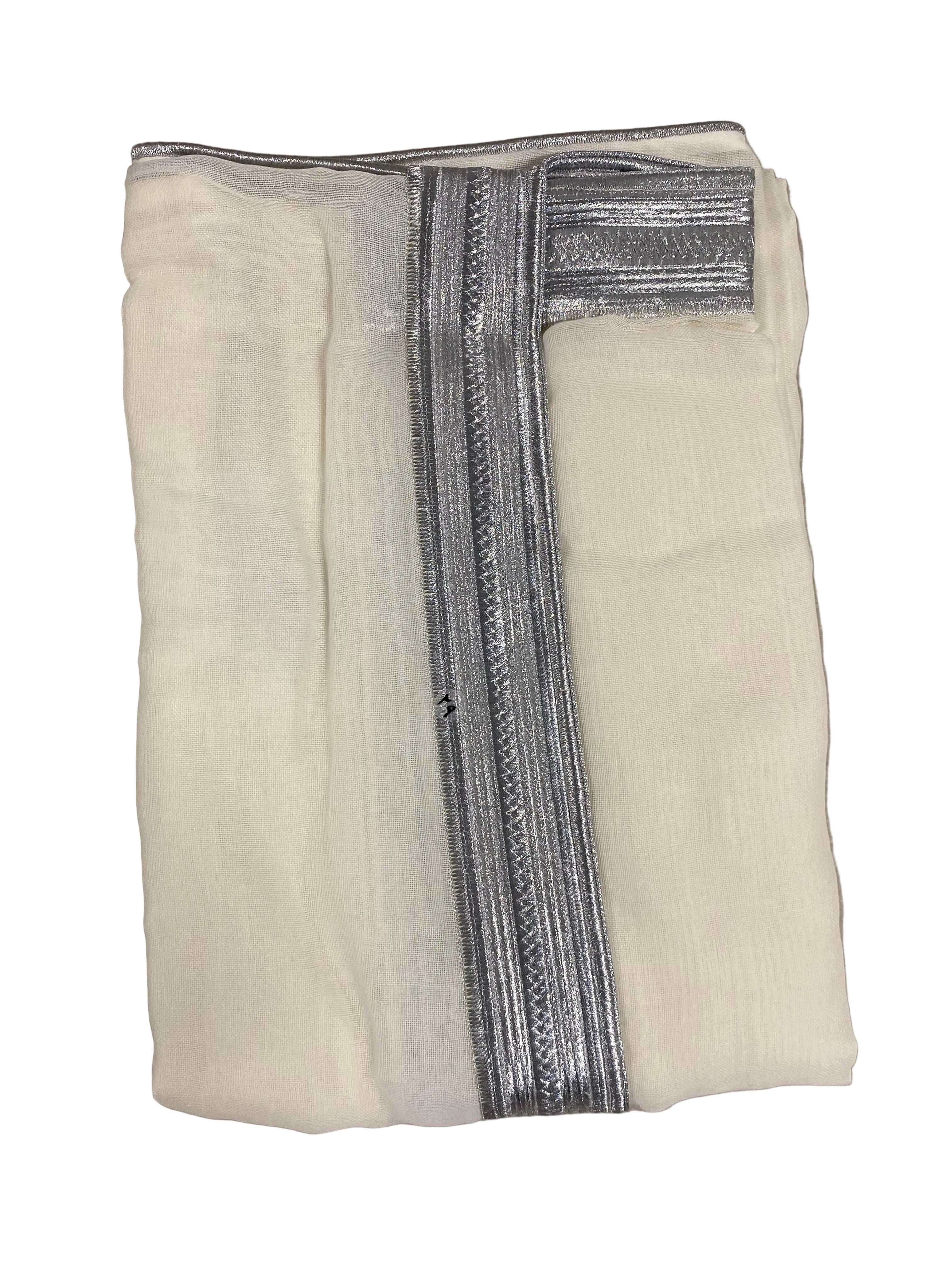 Bisht blanc et doré