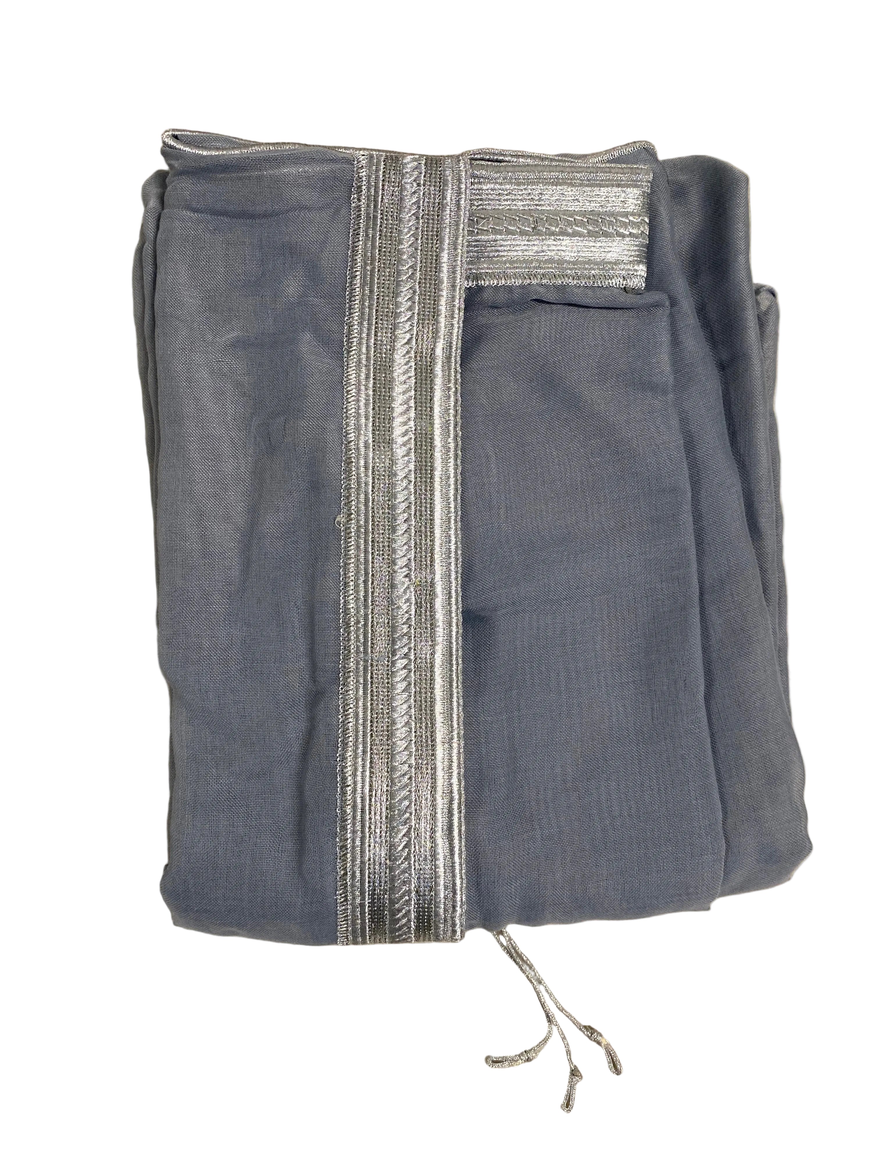 Bisht gris argenté
