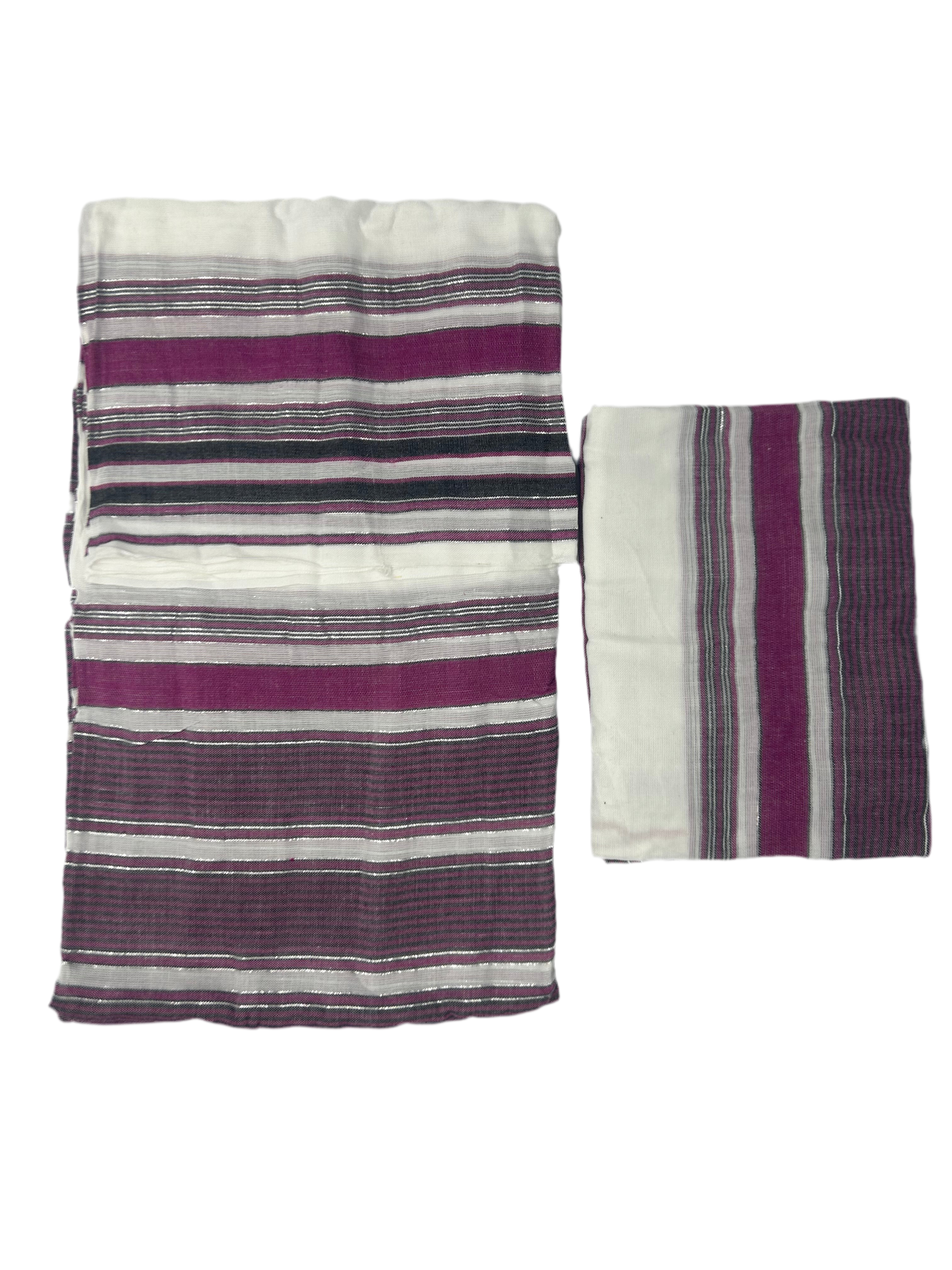 Saharé soubaya blanc et violet